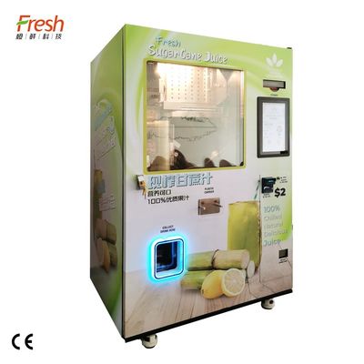 Mesin Penjual Tebu Segar Multi Fungsi 220V Mesin Jus Tebu Komersial