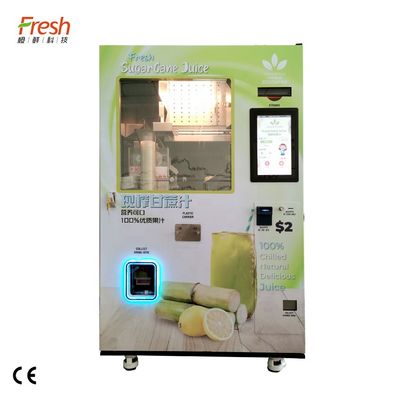Mesin Penjual Tebu Segar Multi Fungsi 220V Mesin Jus Tebu Komersial