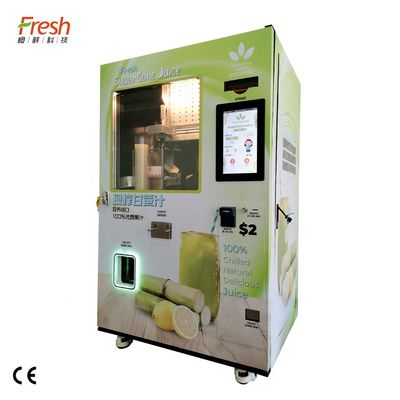 Mesin Penjual Tebu Segar Multi Fungsi 220V Mesin Jus Tebu Komersial