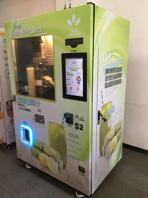 CE Industri Tebu Vending Machine Extractor Penghancur Tebu Komersial