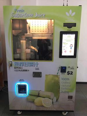 CE Industri Tebu Vending Machine Extractor Penghancur Tebu Komersial