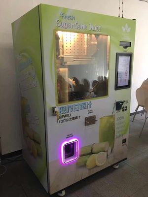 CE Industri Tebu Vending Machine Extractor Penghancur Tebu Komersial