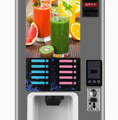 Jus Otomatis Mesin Penjual Minuman Dingin Ekstraktor Pemanasan 1600W Pendinginan 150W