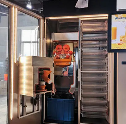 Mesin Penjual Jus Buah Komersial 1000W Juicer Jeruk Peras Segar