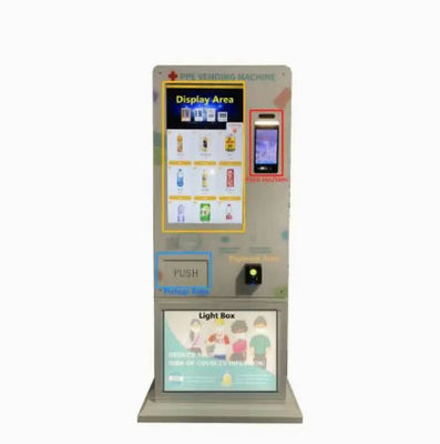 Mesin Penjual Otomatis Interaktif Logam 200W Disesuaikan Untuk Jus Jeruk