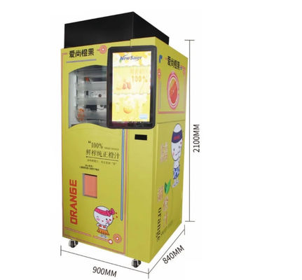 Stainless Steel Orange Juicer Vending Machine Otomatis Untuk Makanan Dan Minuman