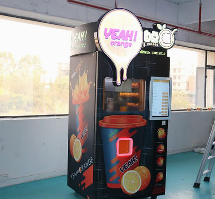 Mesin Penjual Otomatis Jeruk Segar Cold Press CE Disetujui