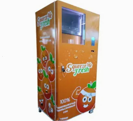 Mesin Penjual Jus Jeruk Segar Pembuat Jus Jeruk Komersial Otomatis 550W