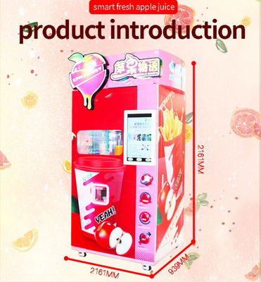 Mesin Penjual Minuman Dingin Jus Jeruk Apel 500W Untuk Toko Supermarket Mal