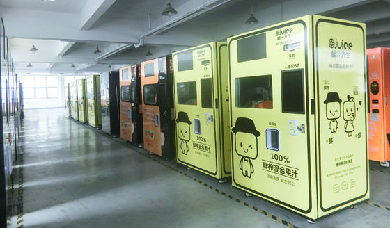 Dispenser Jus Otomatis Pencahayaan LED Dengan Kisaran Suhu 0-10°C 55dB
