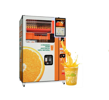 Mesin Penjual Pembayaran Kode QR Nirkabel 1100W Untuk Jus Buah