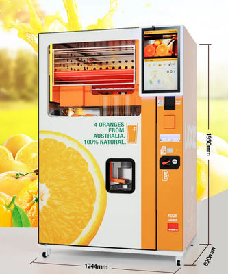 Mesin Penjual Pembayaran Kode QR Nirkabel 1100W Untuk Jus Buah