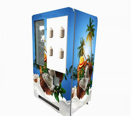 Mesin Penjual Jus Otomatis Kelapa Segar Layar Sentuh Cerdas Multifungsi
