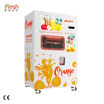 55dB Low Noise Automatic Juice Vending Machine Sistem Pencahayaan LED Bahan Logam