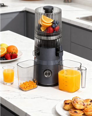 Fresh Smart HJ103A Compact Slow Masticating Juicer ️ Perpaduan sempurna dari gaya dan zat dengan 4 pilihan warna, 135mm Wide Chute, 200W Cold Press & Self-Cleaning