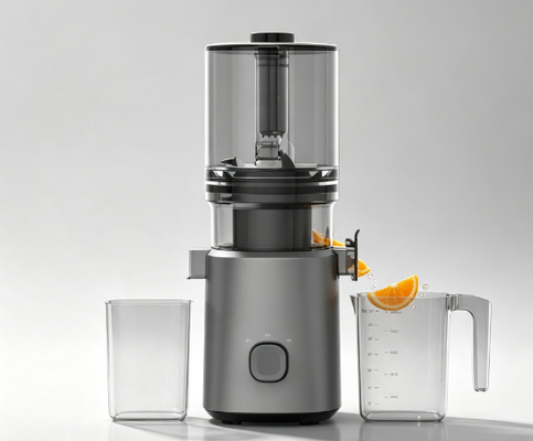 Juicer Slow Masticating Extra-Lebar Fresh Smart HJ303 – Pengubah Permainan Buah Utuh dengan Corong 155mm, Hopper 2400ml, Cold Press 200W & Pembersihan Mandiri untuk Pecinta Jus Serius