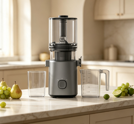 Juicer Masticating Lambat Pintar Fresh HJ303 Ekstra Lebar – Satu Juicer, Satu Nanas Utuh, Kemungkinan Tak Terbatas dengan Corong 155mm, Hopper 2400ml, Tekan Dingin 200W & Pembersihan Mandiri