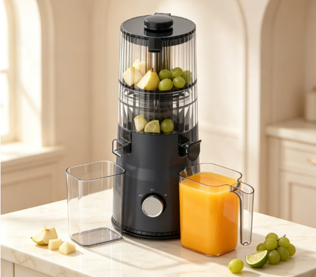 Juicer Masticating Lambat Cerdas Fresh HJ103A Ringkas – Rasa Besar, Jejak Kecil, Warna Cerah dengan 4 Pilihan Warna, Corong Lebar 135mm, Tekan Dingin 200W & Pembersihan Mandiri