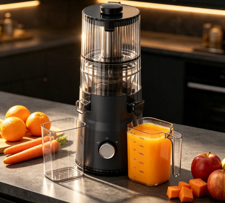 Fresh Smart HJ103A Compact Slow Masticating Juicer ️ Dosis harian Anda dari warna dan nutrisi dengan 4 pilihan warna, 135mm Wide Chute, 200W Cold Press & Self Cleaning