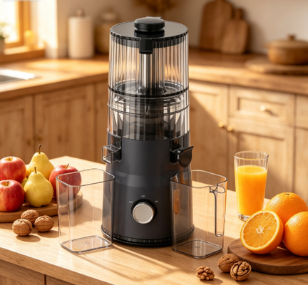 Fresh Smart HJ103 Compact Slow Masticating Juicer Jus segar, Fresh Start, Fresh You dengan 135mm Wide Chute, 200W Cold Press & Self-Cleaning