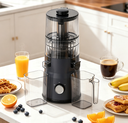 Fresh Smart HJ103 Compact Slow Masticating Juicer ️ Tingkatkan Kesehatan Sehari-hari Anda dengan 135mm Wide Chute, 200W Cold Press & Self-Cleaning
