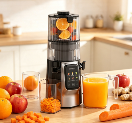 Fresh Smart HJ102D Multi-Fungsi Slow Masticating Juicer ️ Tingkatkan Setiap Minum dengan 6 Mode, 135mm Wide Chute, 200W Cold Press & Self Cleaning