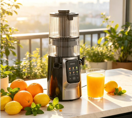 Fresh Smart HJ102D Multi-Fungsi Slow Masticating Juicer 6 Mode, 1 Mesin, Unlimited Healthy Creations dengan 135mm Wide Chute, 200W Cold Press & Self Cleaning