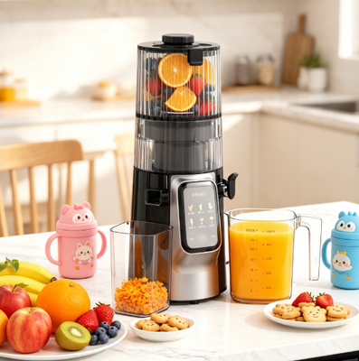 Fresh Smart HJ102D Versatile Slow Masticating Juicer 6in1 Solusi Dapur dengan 135mm Wide Chute, 200W Cold Press & Self-Cleaning untuk Kreasi Sehat yang Tak Berujung