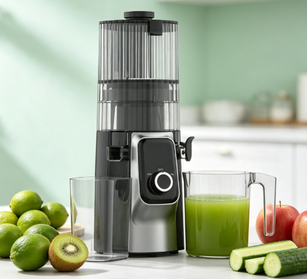 Fresh Smart HJ102C Slow Chewing Juicer ️ Juicer yang Membuat Dapur Anda Merasa Hidup dengan 3 Kecepatan yang Dapat Disesuaikan, 135mm Wide Chute, 200W Cold Press & Self-Cleaning