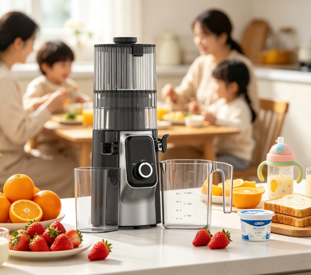 Fresh Smart HJ102C Juicer Mengunyah Perlahan Juicer Yang Membuat Rasa Sehat Seperti Permen Dengan 3 Kecepatan yang Dapat Disesuaikan, 135mm Wide Chute, 200W Cold Press & Self Cleaning