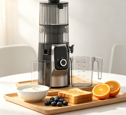 Juicer Slow Masticating Pintar Fresh HJ102C – Juicer yang Memberikan Jus yang Pantas Anda Dapatkan dengan 3 Kecepatan yang Dapat Disesuaikan, Corong Lebar 135mm, Cold Press 200W & Pembersihan Mandiri