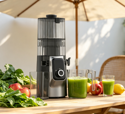 Fresh Smart HJ102C Slow Masticating Juicer   The Juicer That Transforms Your Kitchen into a Wellness Hub with 3 Adjustable Speeds, 135mm Wide Chute, 200W Cold Press & Self-Cleaning