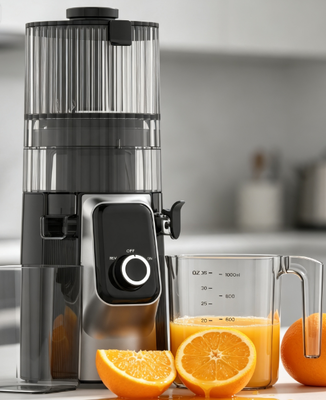 Fresh Smart HJ102C Slow Masticating Juicer   The Juicer That Helps You Build Healthy Habits with 3 Adjustable Speeds, 135mm Wide Chute, 200W Cold Press & Self-Cleaning