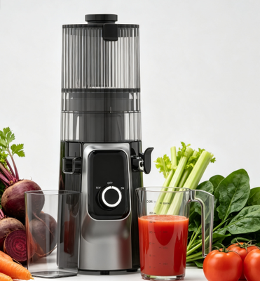 Juicer Lambat Cerdas HJ102C – Pilihan Cerdas untuk Jus Kustom dengan 3 Kecepatan yang Dapat Disesuaikan, Corong Lebar 135mm, Cold Press 200W & Pembersihan Mandiri