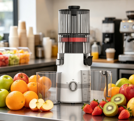 Fresh Smart HJ102B Slow Masticating Juicer         Fresh Juice, Fresh Start, Fresh Family Mornings dengan 135mm Chute, 200W Cold Press, Self Cleaning & Lock