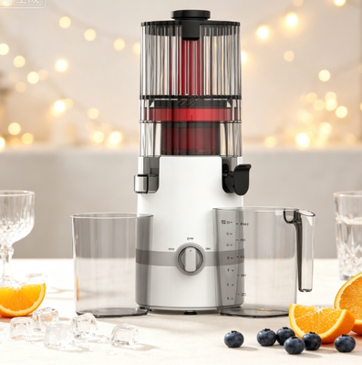Fresh Smart HJ102B Slow Masticating Juicer   The Simple Path to Better Family Nutrition with 135mm Chute, 200W Cold Press, Self-Cleaning & Safety Lock