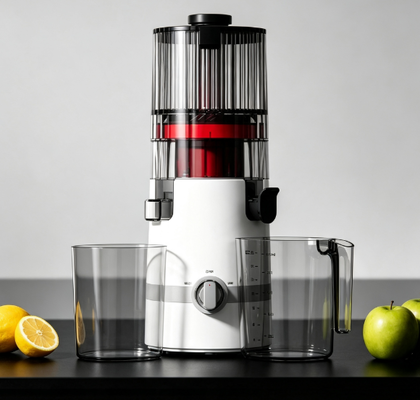 Juicer Slow Masticating Fresh Smart HJ102B – Jadikan Setiap Hari Lebih Cerah dengan Jus Segar dengan Corong 135mm, Cold Press 200W, Desain Self-Cleaning & Family Safety