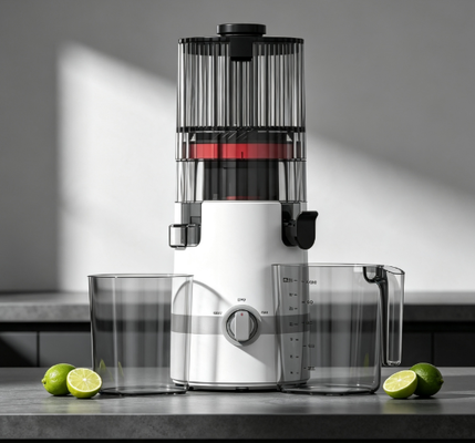 Juicer Lambat Masticating Pintar Fresh HJ102B – Investasi Pintar untuk Kesehatan Keluarga Anda dengan Corong 135mm, Cold Press 200W, Pembersihan Mandiri & Kunci Pengaman