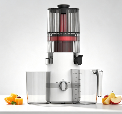 Fresh Smart HJ102B Slow Masticating Juicer   The One Juicer Your Family Will Love with 135mm Chute, 200W Cold Press, Self-Cleaning & Smart Safety System