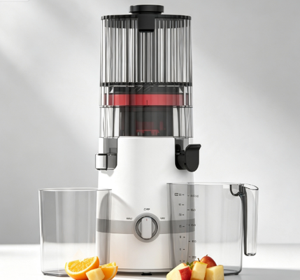 Juicer Lambat Cerdas HJ102B – Pilihan Lebih Cerdas untuk Kesehatan Keluarga dengan Corong 135mm, Cold Press 200W, Pembersihan Mandiri & Kunci Pengaman Aman