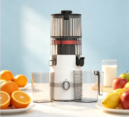 Fresh Smart HJ102B Slow Masticating Juicer   Simple, Smart & Safe Family Juicing with 135mm Chute, 200W Cold Press, Self Cleaning & Safety Lock System