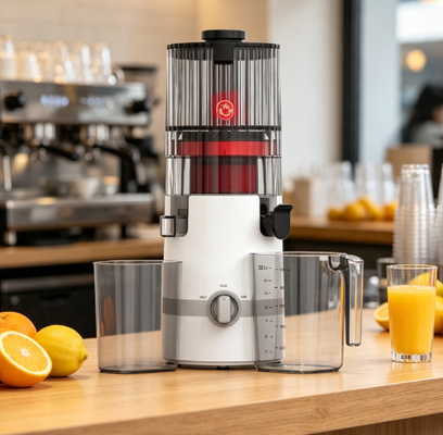 Fresh Smart HJ102B Slow Masticating Juicer ️ Panjang 135mm Chute, 200W Cold Press Motor, Self-Cleaning & BPA-Free dengan Enhanced Safety Lock System untuk penggunaan keluarga