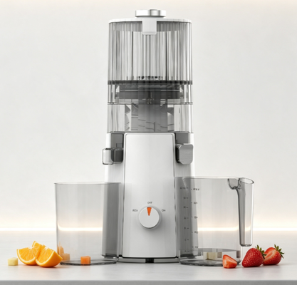 Fresh Smart HJ102A Slow Masticating Juicer   135mm Full-Fruit Chute, 200W Cold Press Motor dengan fungsi pembersih diri, bebas BPA, 72 jam kesegaran