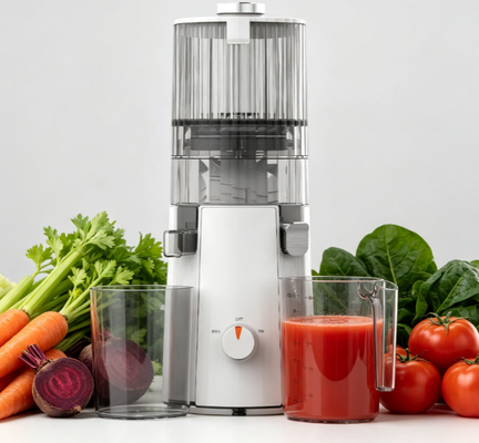 Fresh Smart HJ102A Luxury Edition Slow Masticating Juicer Premium 200W Cold Press Extractor dengan 135mm Wide Chute, 55 RPM Precision Motor,Desain Elegan & Kemasan Deluxe Untuk Pengenal yang Memandangkan