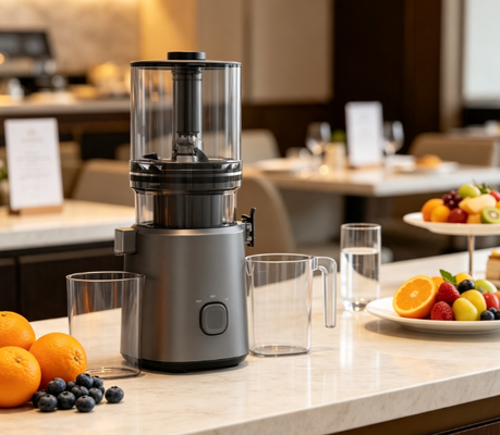 Juicer Slow Masticating Full-Press Fresh Smart HJ303 — Isi, Tekan, Sajikan