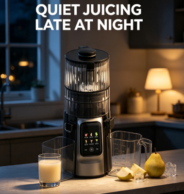 Juicer Slow Masticating Multi-Mode Smart Fresh HJ102D — Chute 135mm, Motor 200W, Fungsi 6-in-1