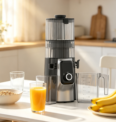 ABS Body tahan lama Juicer HJ102C, Satu-Minutes Wash Fruit Extractor