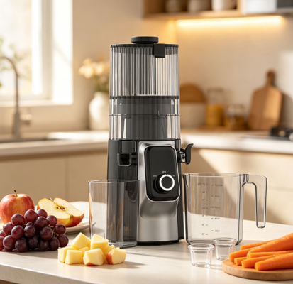Juicer Masticating Lambat Ergonomis 116° HJ102C Cangkir Kapasitas Besar