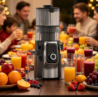 ABS Body Slow Juicer tahan lama HJ102C, ekstraktor sayuran buah antioksidan untuk minuman sehat sehari-hari