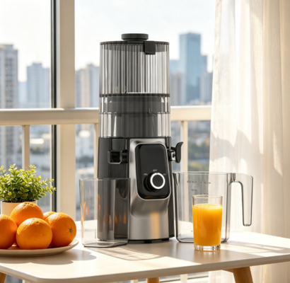 Filter-Free Easy Clean Slow Juicer HJ102C, Aman BPA-Free Nutrient Retaining Juice Extractor